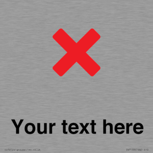 Custom plain background, red cross sign